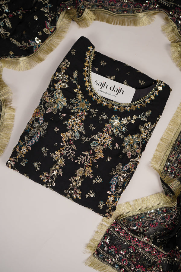 Husan e Jahan - Luxury Festive Collection With Shararah - Ready to Wear - HEJ-V6-D1