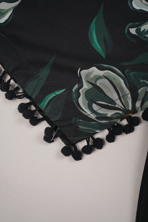 Rozi - Exclusive Khaddar Outfit with  Shawl - Ready to Wear - PD155 Black