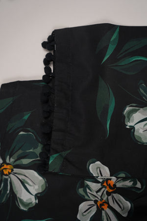 Rozi - Exclusive Khaddar Outfit with  Shawl - Ready to Wear - PD155 Black