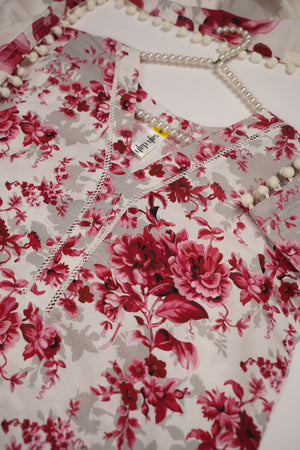 Rozi - Exclusive Khaddar Outfit with  Shawl - Ready to Wear - PD151
