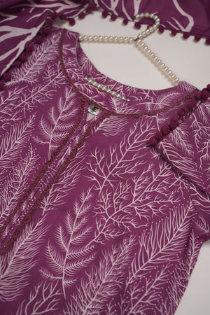 Rozi - Exclusive Khaddar Outfit with  Shawl - Ready to Wear - PD154-SD