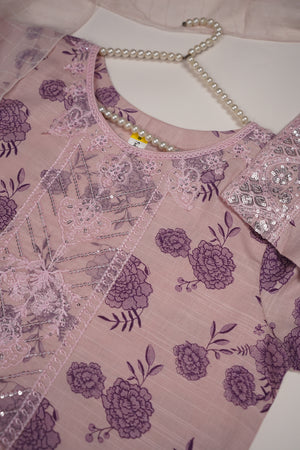 Rozi - Exclusive Khaddar Outfit with  TarKashi Dupatta- Ready to Wear - PD158