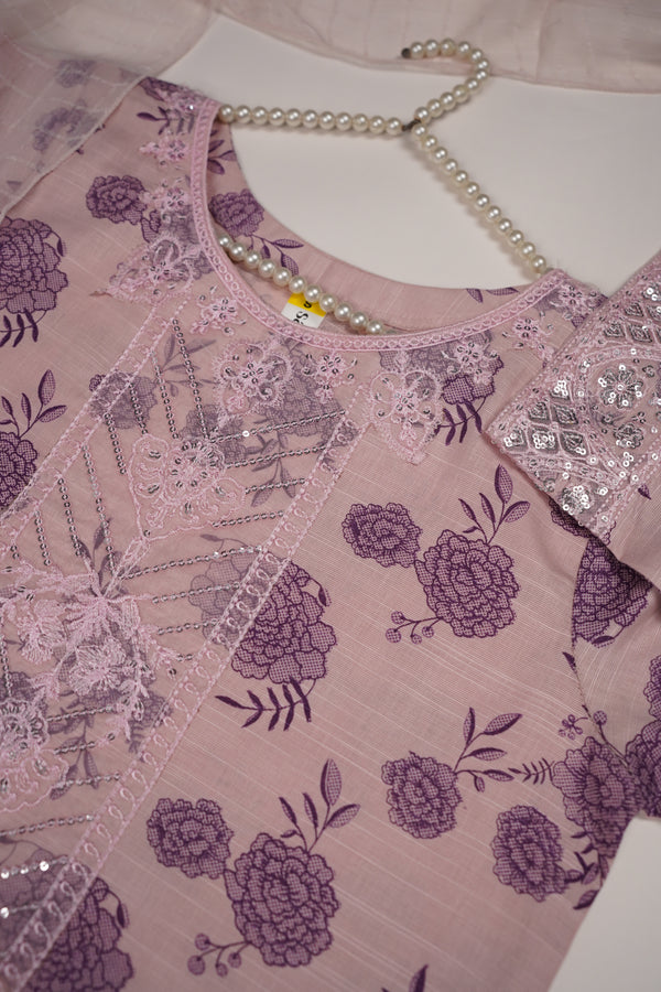 Rozi - Exclusive Khaddar Outfit with  TarKashi Dupatta- Ready to Wear - PD158