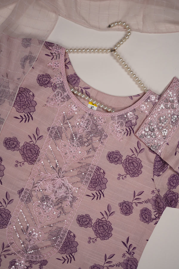 Rozi - Exclusive Khaddar Outfit with  TarKashi Dupatta- Ready to Wear - PD158