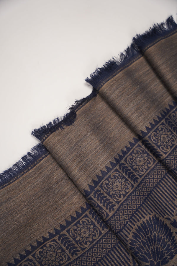 Rozi - Kurta Style -Loose Fit Linen Outfit 2 Piece - Ready to Wear -  SB-220 Navy Blue