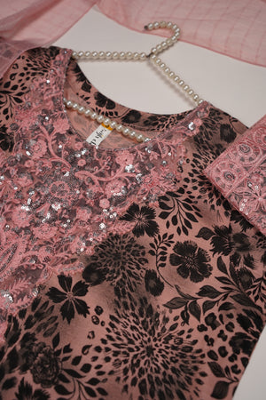 Rozi - Exclusive Khaddar Outfit with  Tarkashi Dupatta- Ready to Wear - PD157