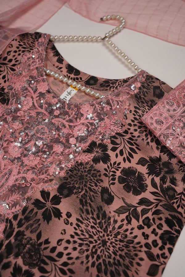 Rozi - Exclusive Khaddar Outfit with  Tarkashi Dupatta- Ready to Wear - PD157
