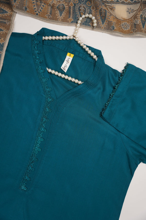 Rozi - Exclusive Linen Outfit 2 Piece - Ready to Wear -  SB-221