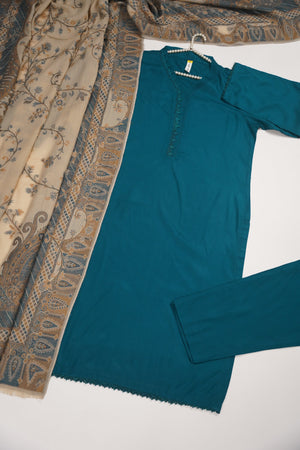 Rozi - Exclusive Linen Outfit 2 Piece - Ready to Wear -  SB-221