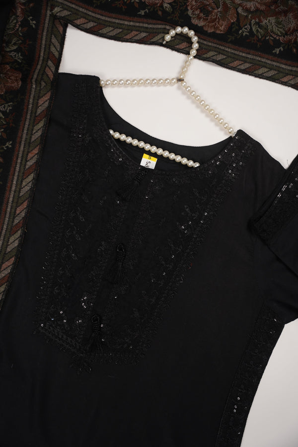 Rozi -  Kurta Style -Loose Fit  Linen Outfit 2 Piece - Ready to Wear -  SB-218