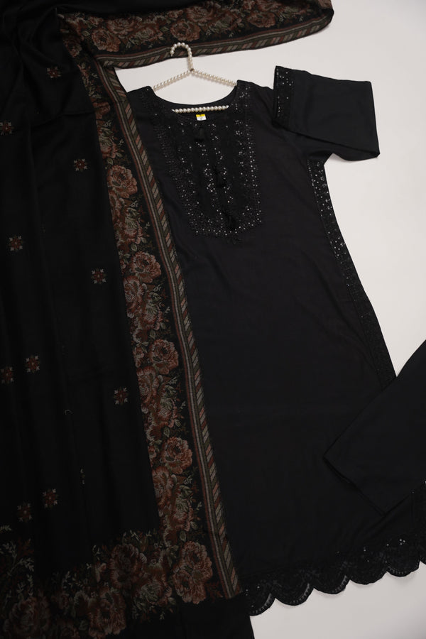 Rozi -  Kurta Style -Loose Fit  Linen Outfit 2 Piece - Ready to Wear -  SB-218