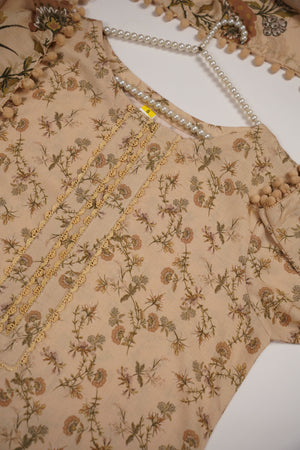 Rozi - Exclusive Karandi Outfit with  Shawl - Ready to Wear- SB-217