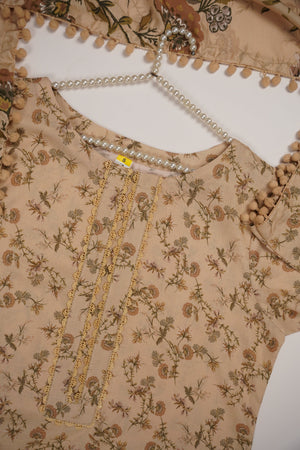 Rozi - Exclusive Karandi Outfit with  Shawl - Ready to Wear- SB-217