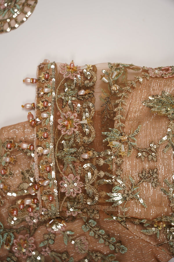 Husan e Jahan - Luxury Festive Collection with Crushed Sharara - Ready to Wear - SB-221