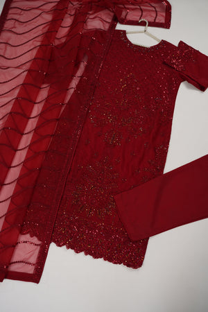 Tehwar - Luxury Organza Outfit with Organza Dupatta - Ready to Wear MC289- Eid Volume 4