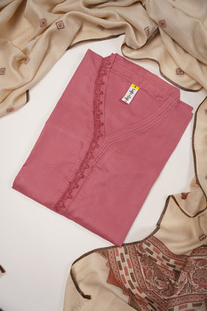 Rozi -  Kurta Style -Loose Fit Linen Outfit 2 Piece - Ready to Wear - SB-219