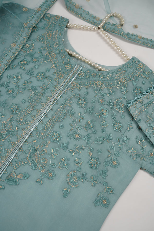 Tehwar - Luxury Organza Outfit with Organza Dupatta - Ready to Wear MC286- Eid Volume 4