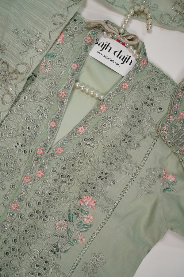 Luxe - Luxury Silk with Plazzo Bottoms and Silk Dupatta - Ready to Wear