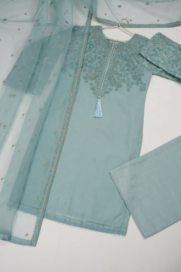 Tehwar - Luxury Organza Outfit with Organza Dupatta - Ready to Wear MC286- Eid Volume 4