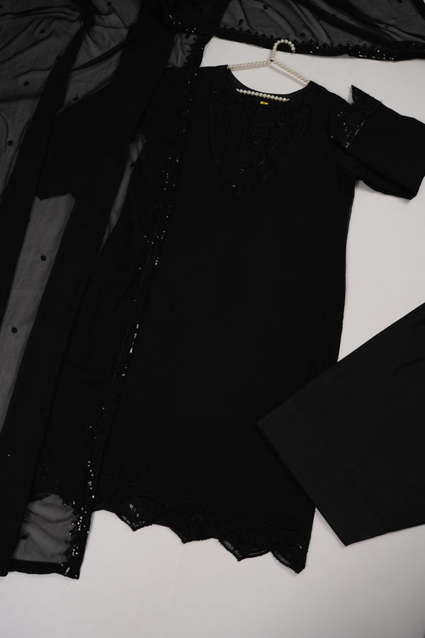 Husan e Jahan - Chiffon Outfit with Chiffon Dupatta - Ready to Wear - MC282