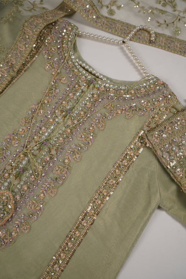 Tehwar - Luxury Organza Outfit with Organza Dupatta - Ready to Wear MC285- Eid Volume 4