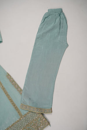 Tehwar - Luxury Organza Outfit with Organza Dupatta - Ready to Wear MC283- Eid Volume 4