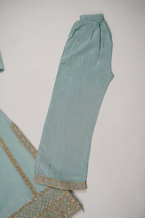 Tehwar - Luxury Organza Outfit with Organza Dupatta - Ready to Wear MC283- Eid Volume 4