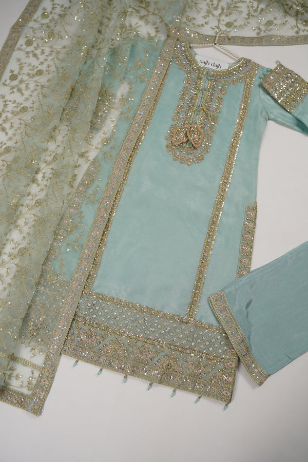 Tehwar - Luxury Organza Outfit with Organza Dupatta - Ready to Wear MC283- Eid Volume 4
