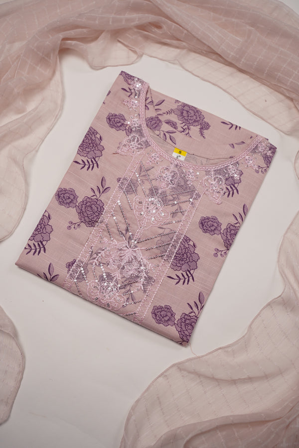 Rozi - Exclusive Khaddar Outfit with  TarKashi Dupatta- Ready to Wear - PD158