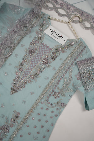 Tehwar - Luxury Organza Outfit with Organza Dupatta - Ready to Wear MC291- Eid Volume 4