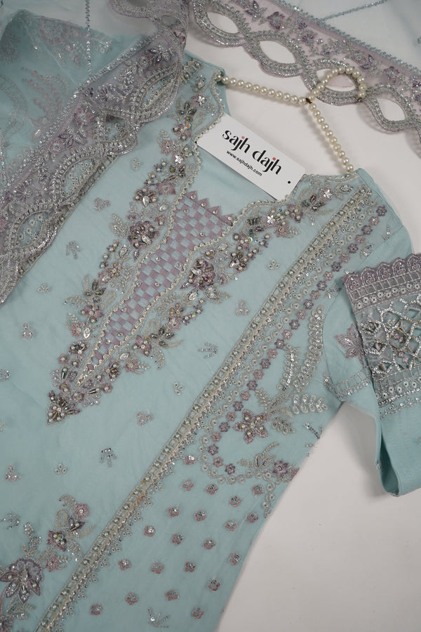 Tehwar - Luxury Organza Outfit with Organza Dupatta - Ready to Wear MC291- Eid Volume 4