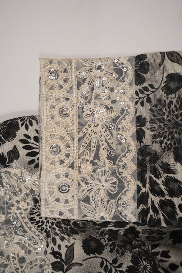 Rozi - Exclusive Khaddar Outfit with  Tarkashi Dupatta- Ready to Wear - PD156