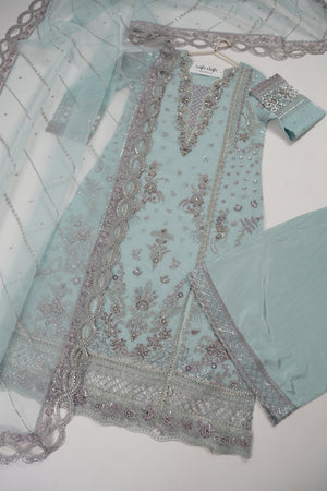 Tehwar - Luxury Organza Outfit with Organza Dupatta - Ready to Wear MC291- Eid Volume 4