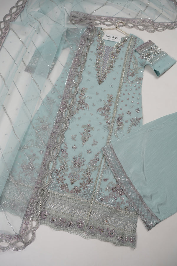 Tehwar - Luxury Organza Outfit with Organza Dupatta - Ready to Wear MC291- Eid Volume 4