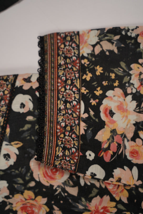 Bin Saeed by SajhDajh - Exclusive Khaddar Outfit with  Shawl - Ready to Wear - PD166