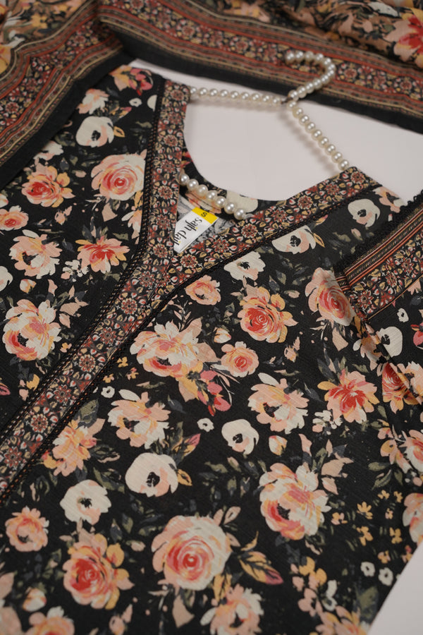 Bin Saeed by SajhDajh - Exclusive Khaddar Outfit with  Shawl - Ready to Wear - PD166