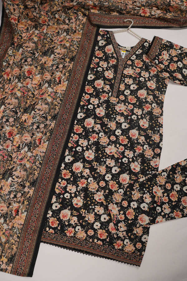 Bin Saeed by SajhDajh - Exclusive Khaddar Outfit with  Shawl - Ready to Wear - PD166