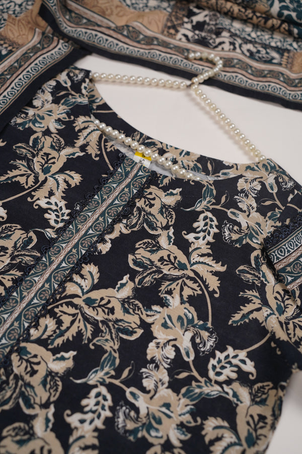 Bin Saeed by SajhDajh - Exclusive Khaddar Outfit with  Shawl - Ready to Wear - PD167