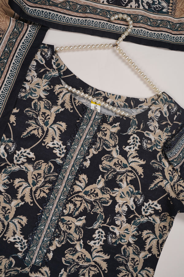 Bin Saeed by SajhDajh - Exclusive Khaddar Outfit with  Shawl - Ready to Wear - PD167