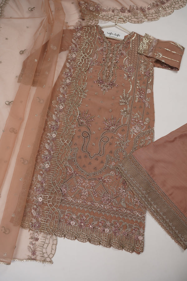 Tehwar - Luxury Organza Outfit with Organza Dupatta - Ready to Wear MC295- Eid Volume 4