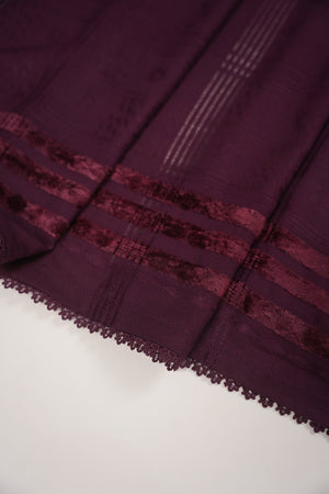 Rozi - Exclusive Embroidered Dhanak Outfit with Shawl - Ready to Wear - SB218