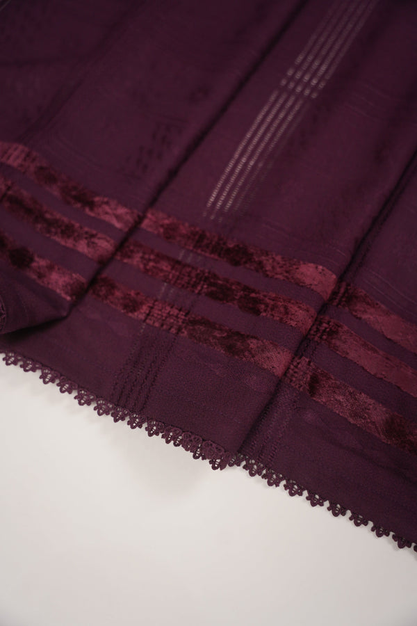 Rozi - Exclusive Embroidered Dhanak Outfit with Shawl - Ready to Wear - SB218