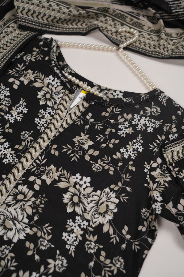 Bin Saeed by SajhDajh - Exclusive Khaddar Outfit with  Shawl - Ready to Wear - PD164