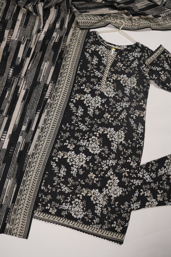 Bin Saeed by SajhDajh - Exclusive Khaddar Outfit with  Shawl - Ready to Wear - PD164