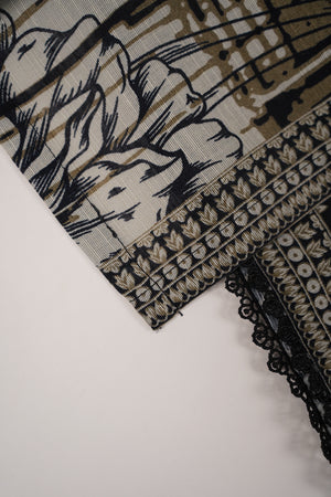 Bin Saeed by SajhDajh - Exclusive Khaddar Outfit with  Shawl - Ready to Wear - PD165