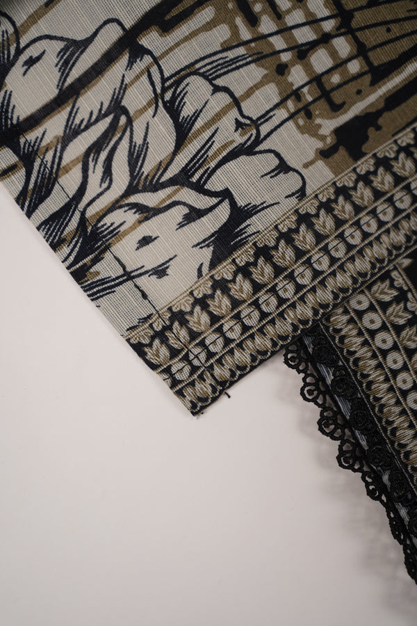 Bin Saeed by SajhDajh - Exclusive Khaddar Outfit with  Shawl - Ready to Wear - PD165