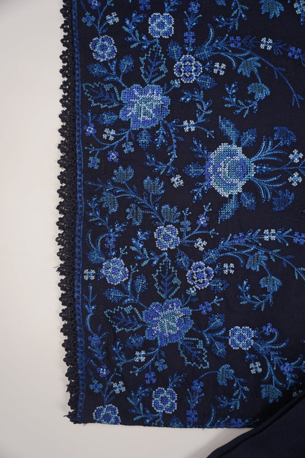 Rozi - Exclusive Embroidered Dhanak Outfit with Shawl - Ready to Wear - SB220