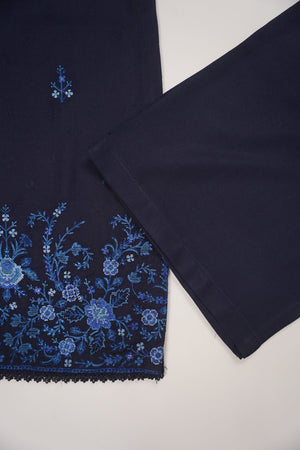 Rozi - Exclusive Embroidered Dhanak Outfit with Shawl - Ready to Wear - SB220