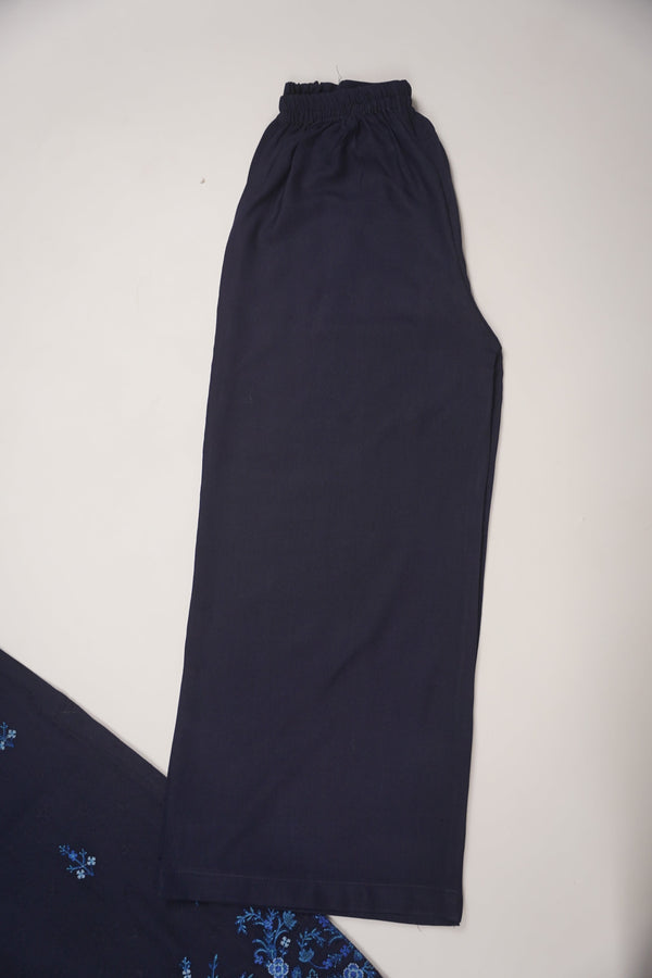 Rozi - Exclusive Embroidered Dhanak Outfit with Shawl - Ready to Wear - SB220