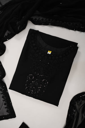 Husan e Jahan - Chiffon Outfit with Chiffon Dupatta - Ready to Wear - MC281